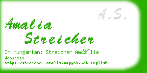 amalia streicher business card